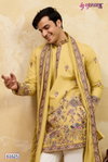 Regal Veil by Shubhvastra Viscose Silk Mens Kurta With Dupatta Wholesale 